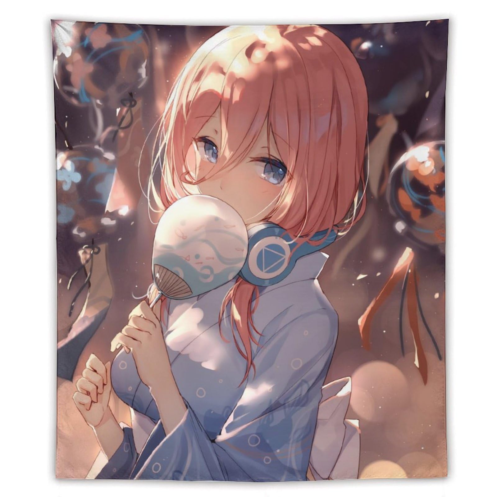 Amazon.co.jp: タペストリー 五等分の花嫁 中野三玖 壁掛け