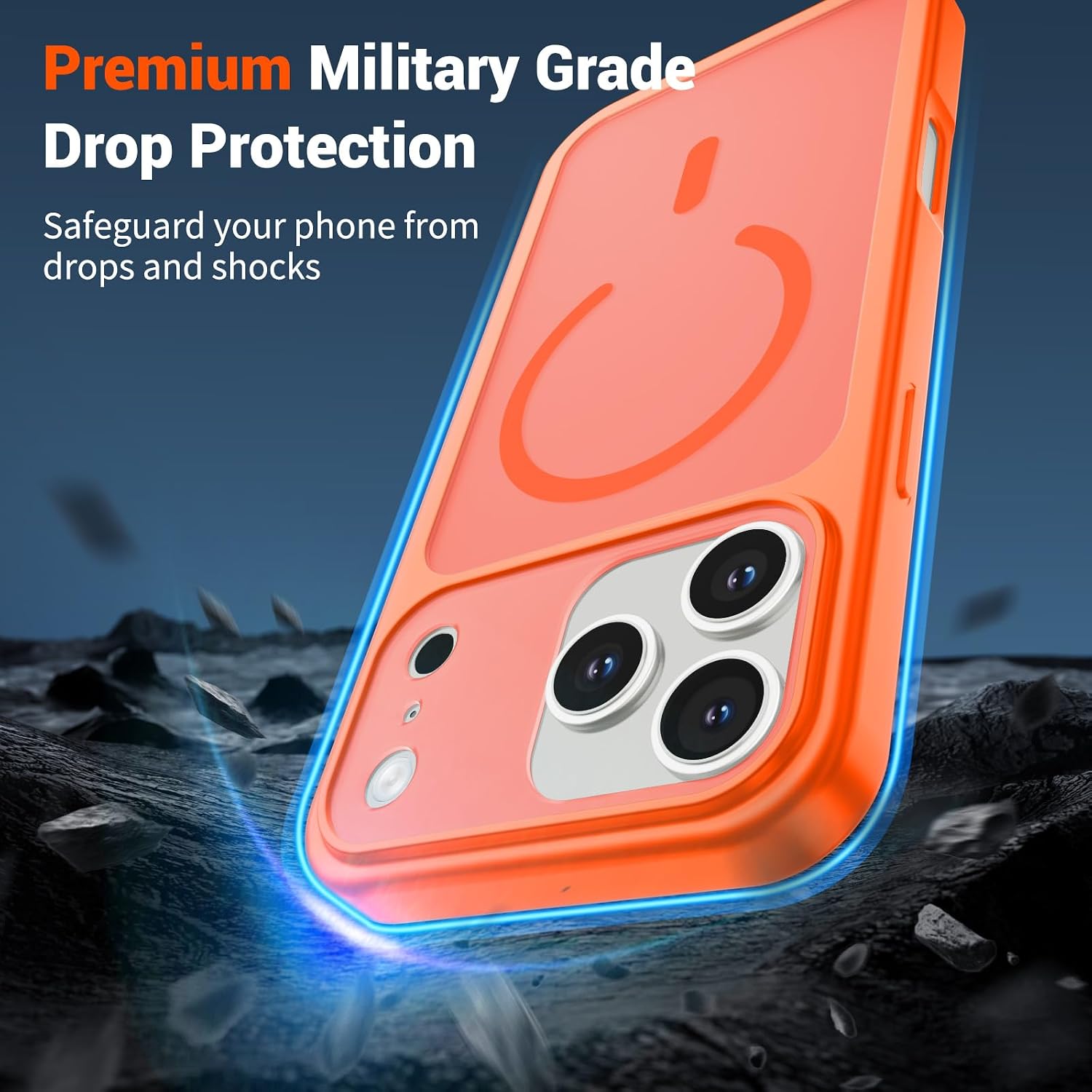  Magnetic for iPhone 18 Pro Max/iPhone 17 Pro Max Case Orange thumbnail