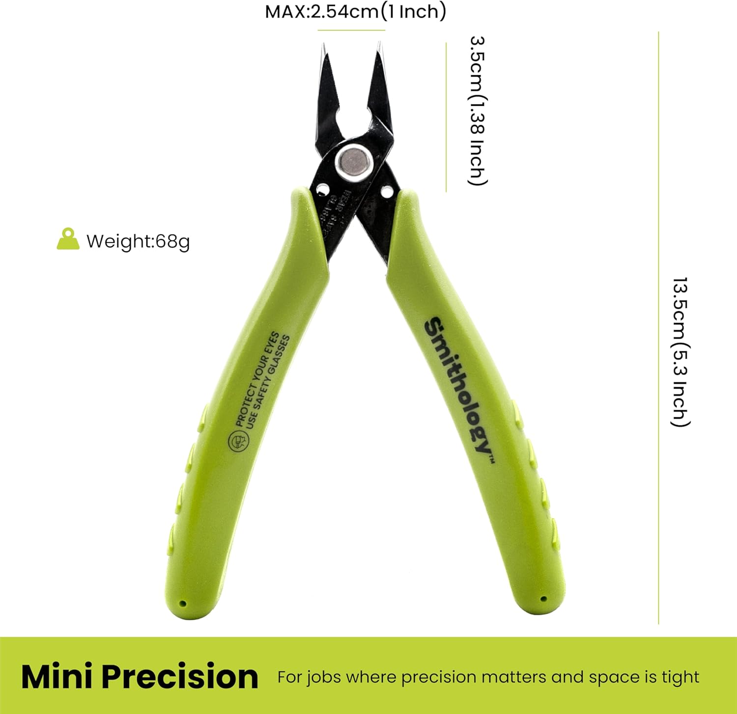 Smithology 5.3" Mini Needle Nose Pliers 3-Pack | Precision Long Nose Pliers with Serrated Jaws, Perfect for Jewelry Making, Electronics & Crafts - Image 4