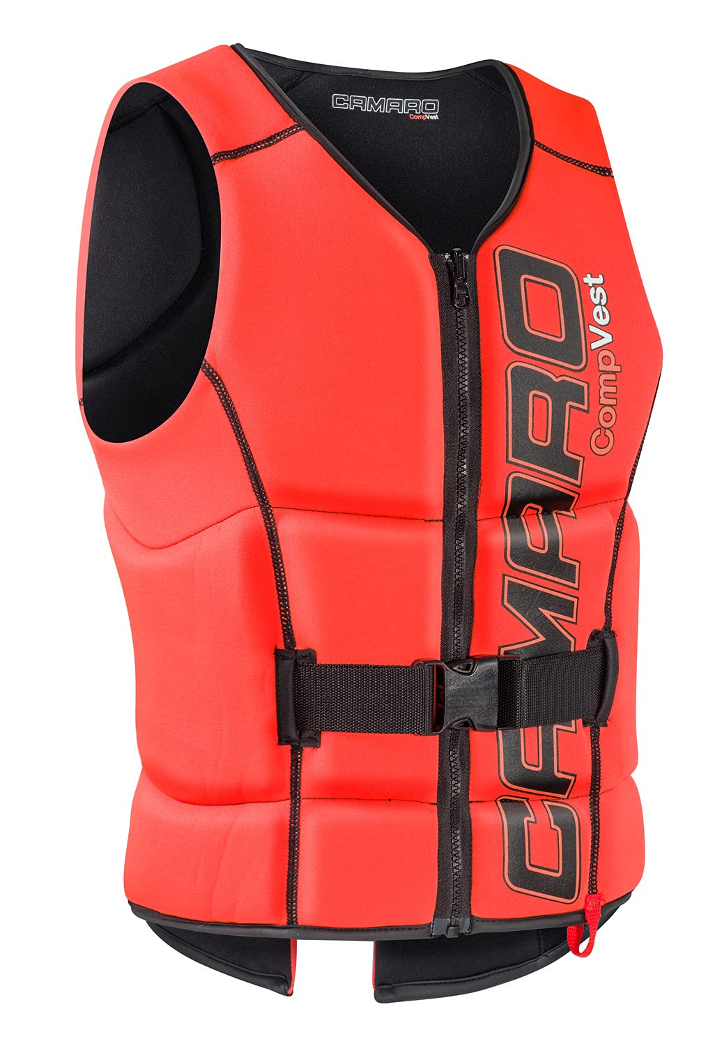 Camaro Comp Slasher Haut de protection en néoprène wakeboard kite ski nautique Noir/orange Taille L