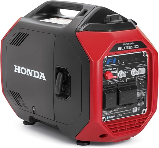 Honda 665740 EU3200IAN 3200 Watt Bluetooth Portable Inverter Generator with CO-MINDER