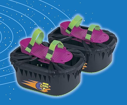 Vista 3 de Big Time Toys Moon Shoes Minitrampolines para tus pies, un solo tamaño, los colores pueden variar