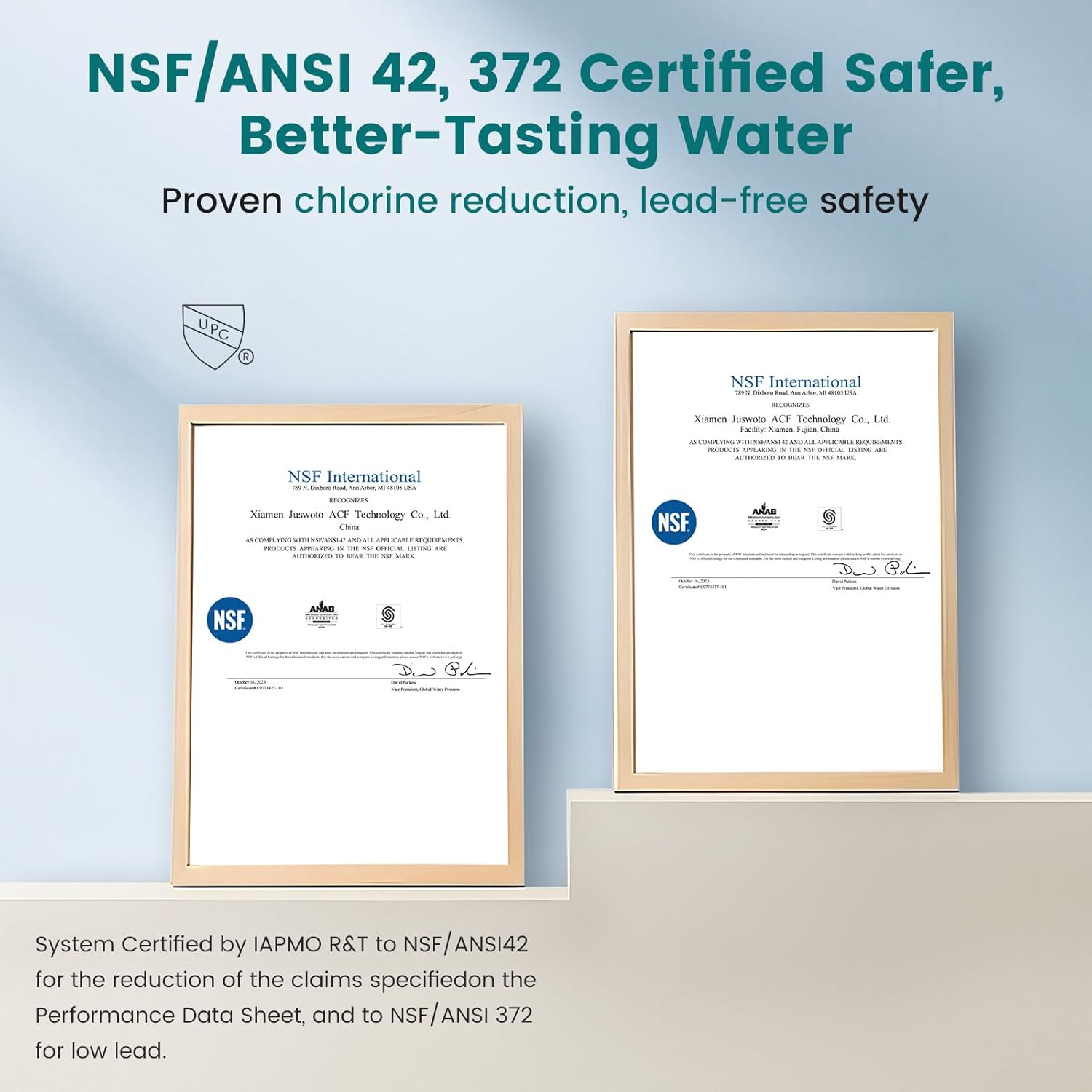 FEELSO Replacement Filters for Feelso Filtered Kitchen Faucet with Pull Down Sprayer, Reduces PFAS, PFOA/PFOS, Lead, Chlorine, Bad Taste & Odor, NSF/ANSI 42 Certified, 50 Gallons (4)