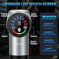 Vista 2 de TOLOCO - Pistola de masaje muscular de percusión para deportistas, masajeador portátil de tejido profundo