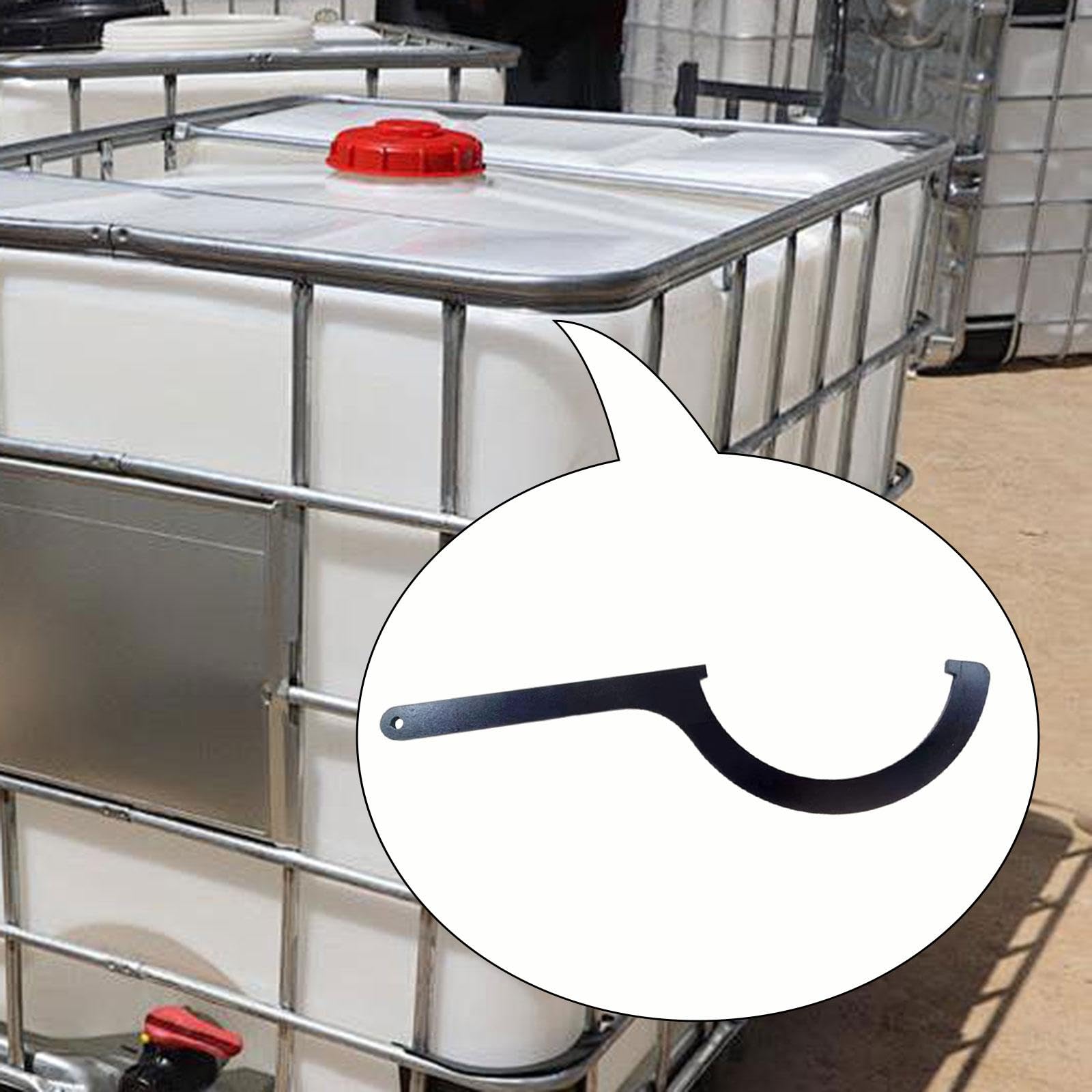 IBC-Tonnen-Deckelöffner Aus Kohlenstoffstahl – Ergonomisch, Verschleißfest, Für Halbkreis- & Runddeckel