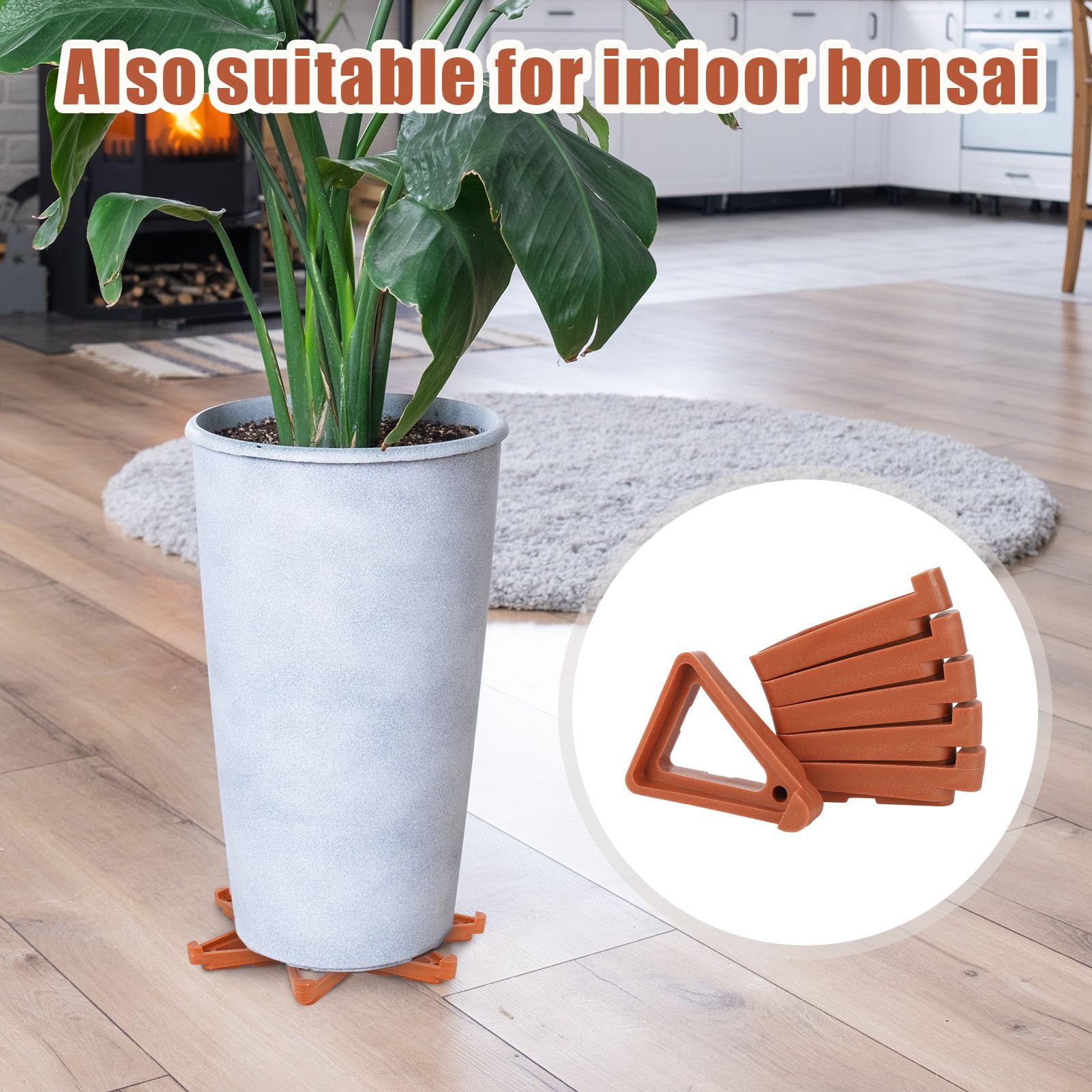 Pot Feet For Outdoor Plant Pots 48 Pcs Flower Plant Pot Feet, Triangle ...