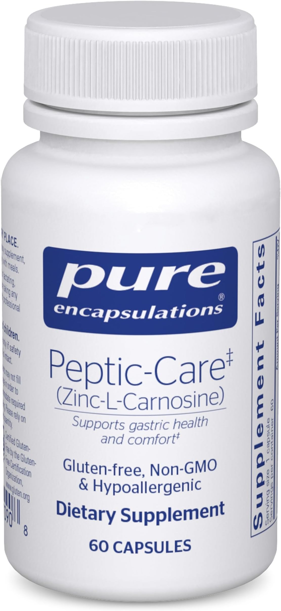 Peptic-Care ZC - Hypoallergenic Supplement Provides Antioxidant Support for Overall Gastric Health and Comfort* - 60 Capsules