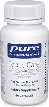 Pure Encapsulations Peptic-Care - Zinc-L-Carnosine - Gut Health & Antioxidant Supplement - Supports Gastric Health* - Vegan & Gluten-Free - 60 Capsules