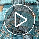 BEDIFANY 3 Pieces Cotton King Size Quilt Sets, King Bedspread Lightweight Quilted Reversible Coverlets Farmhouse Quilt Bedding Sets Boho King Quilt Set for Bed Decorations for All Seasons