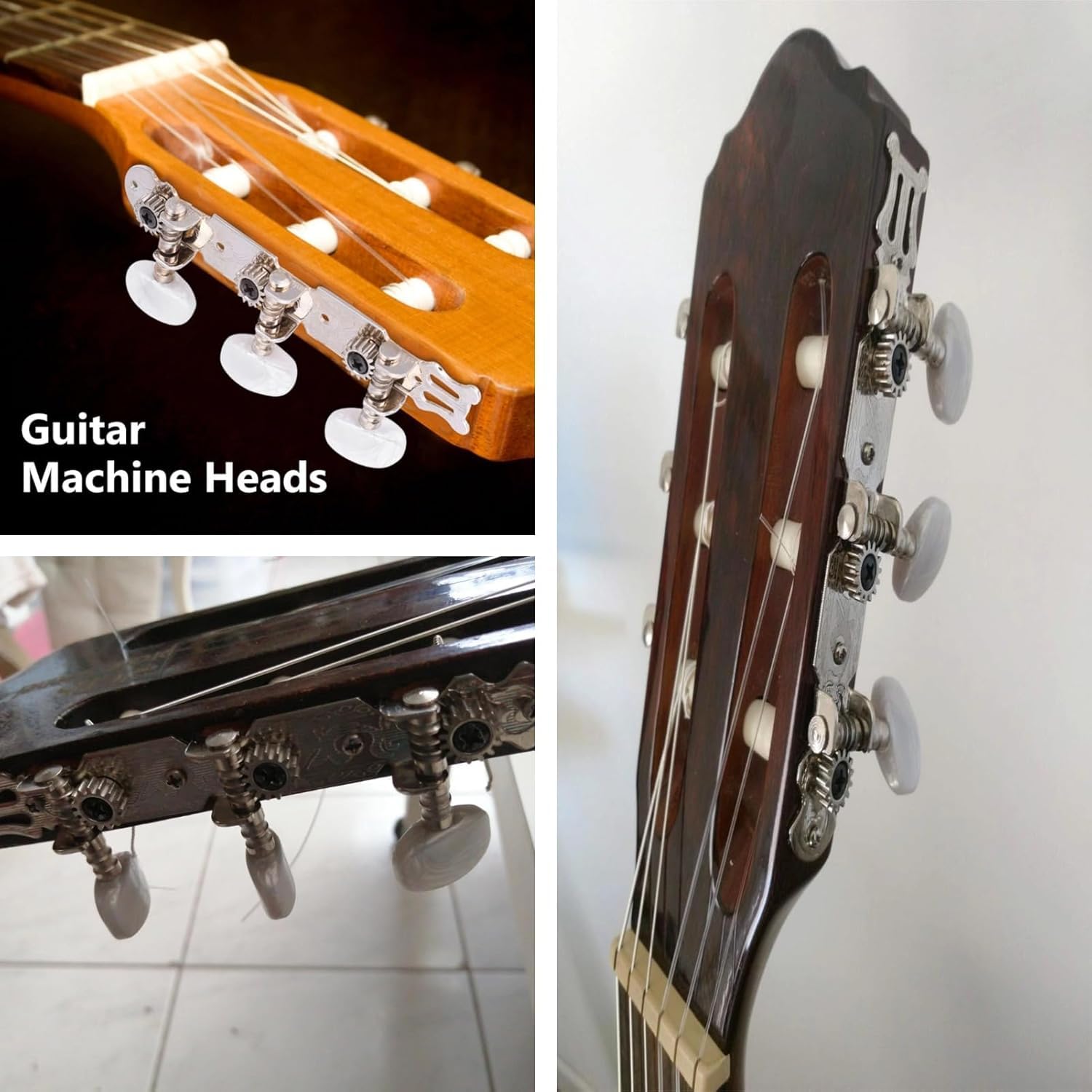 Piroli Meccaniche per Chitarra, Meccanica della Chitarra Classica Piroli Accordatura per Chitarra Classica Meccaniche per Accordatori di Corde per Chitarra