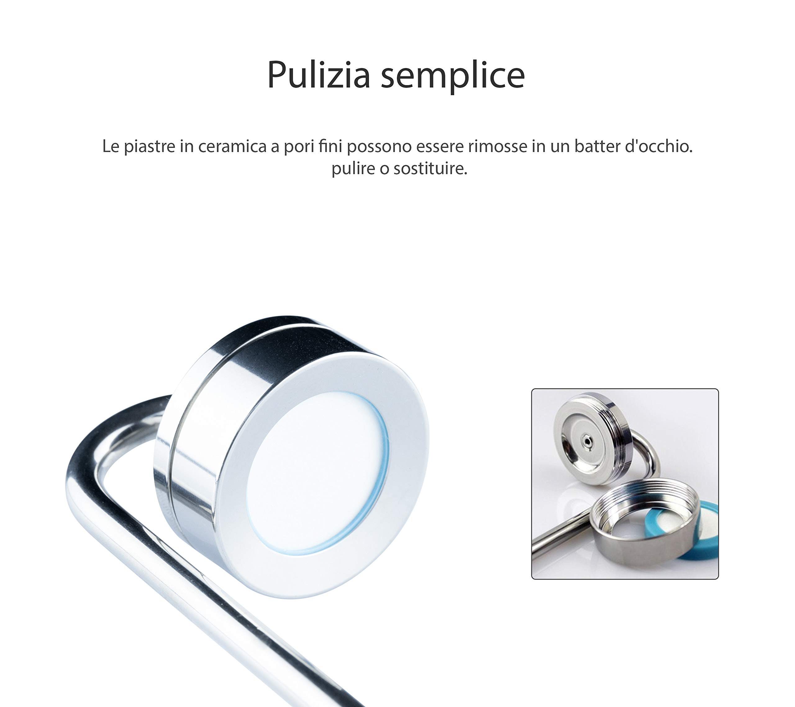 Q-Grow Diffusore di CO2 in Acciaio Inox per Acquario con Dischetti in Ceramica Sostituibili - 50cm (L)