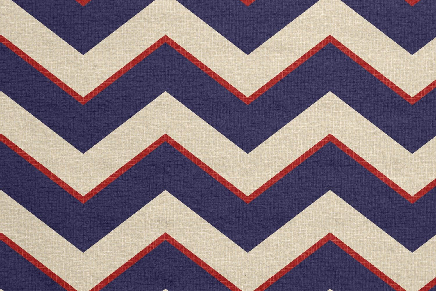 Ambesonne Navy Yoga Mat Towel, Zigzag Striped Design in Modern Colors with Art Fashion Chevron Lines Pattern, Non-Slip Sweat Absorbent Yoga Pilates Workout Pad Cover, 25" x 70", Purple Tan Red