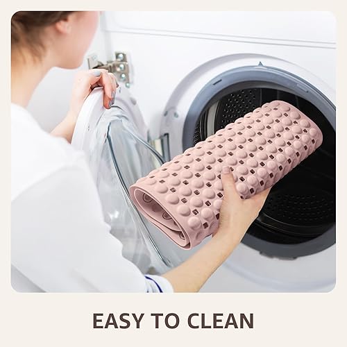 Miniatura 21 de OTHWAY Tapete de ducha antideslizante para bañera para el interior, con ventosas y agujeros de drenaje para limpiar los pies, lavable a máquina