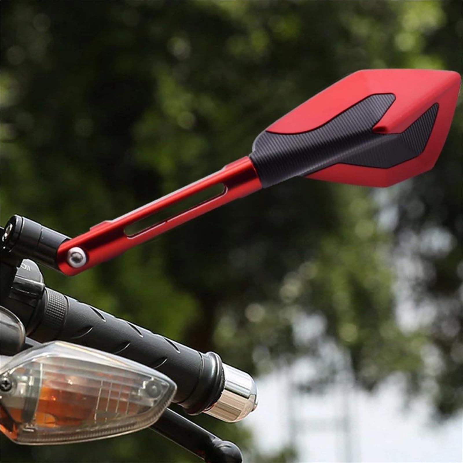 Retrovisores Antideslumbrantes Ojo Halcón Azulado Manillar Motocicleta,Accesorios Para YAMAHA Majesty 125 250 400 Yp400(Black)