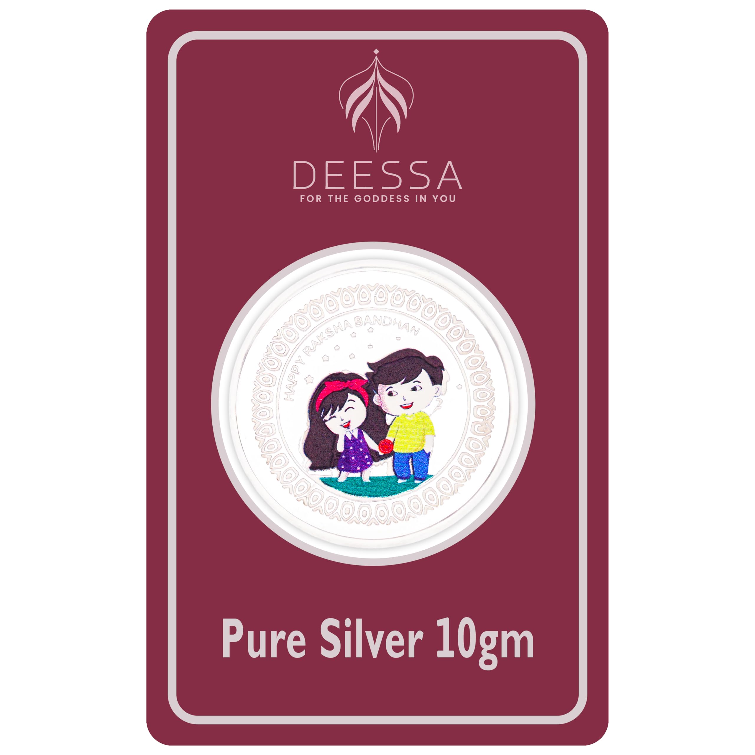 Brother Sister 10gm Pure Silver Coin 99.9% Purity for Festive Gifting | Rakhi Rakshabandhan Gift for Sister Bhabhi, Gifts for Women & Girls (B0D5QL5D3F) Amazon Price History, Amazon Price Tracker