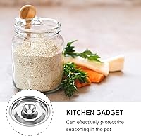 Vista 6 de DOITOOL Tapa para olla de leche de acero inoxidable, tapa universal de 3.9 pulgadas para ollas pequeñas, mini tapas reutilizables con asa en anillo