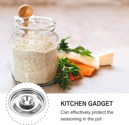 Miniatura 6 de DOITOOL Tapa para olla de leche de acero inoxidable, tapa universal de 3.9 pulgadas para ollas pequeñas, mini tapas reutilizables con asa en anillo