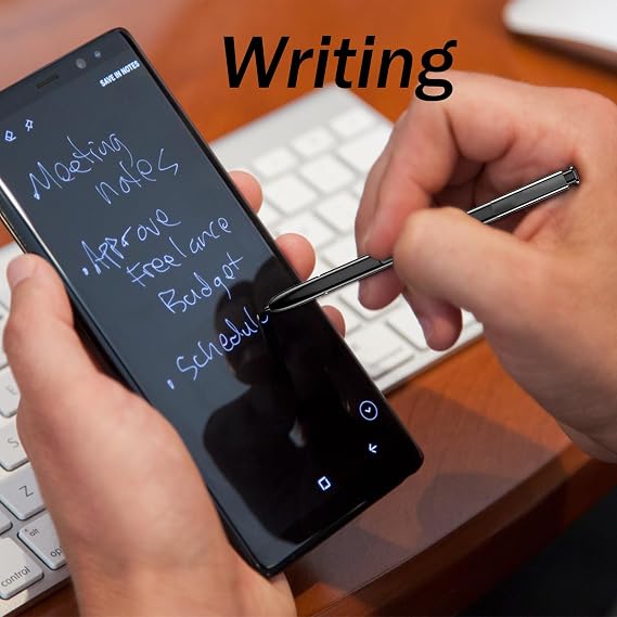2 جهاز كمبيوتر شخصى غالاكسي ملاحظة 8 S القلم استبدال لسامسونج غالاكسي ملاحظة 8 Note8 N950F N950F N950FD S القلم استبدال غالاكسي ملاحظة 8 قلم ستايلس بدون بلوتوث (أسود)