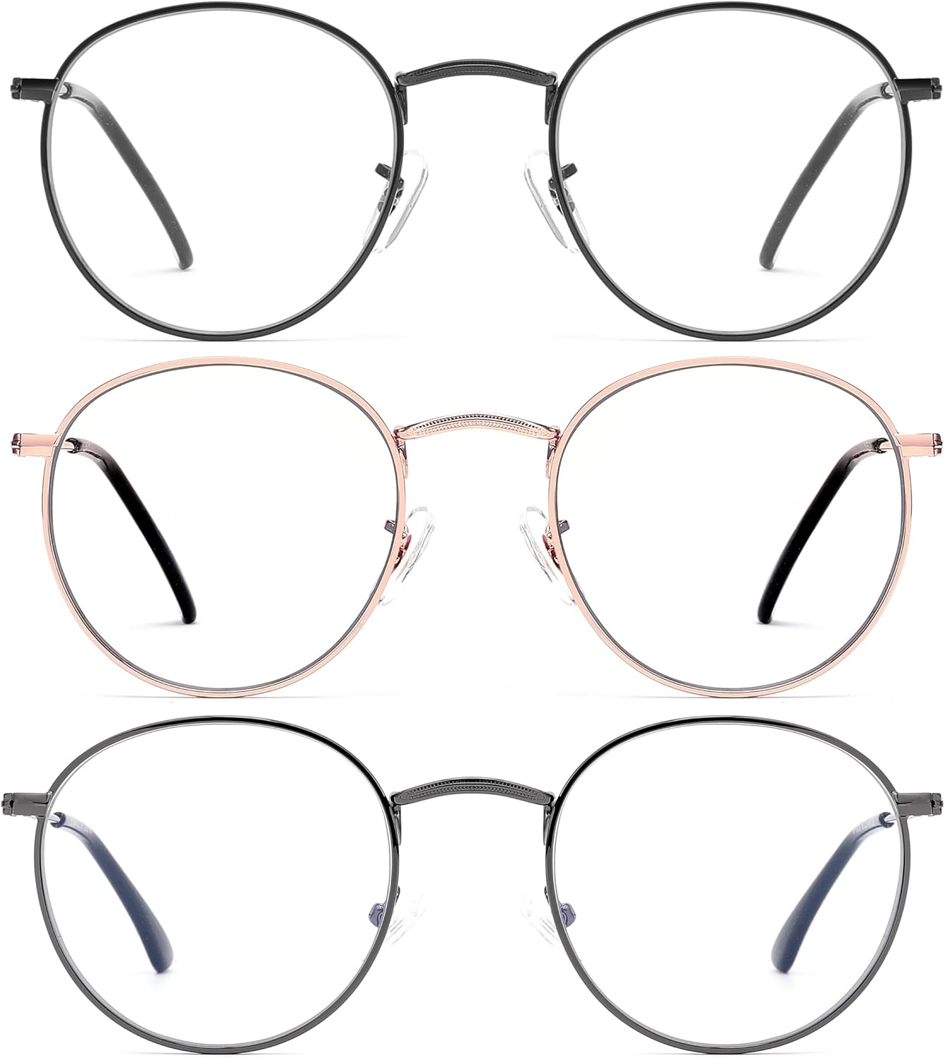 Round Blue Light Blocking Glasses...