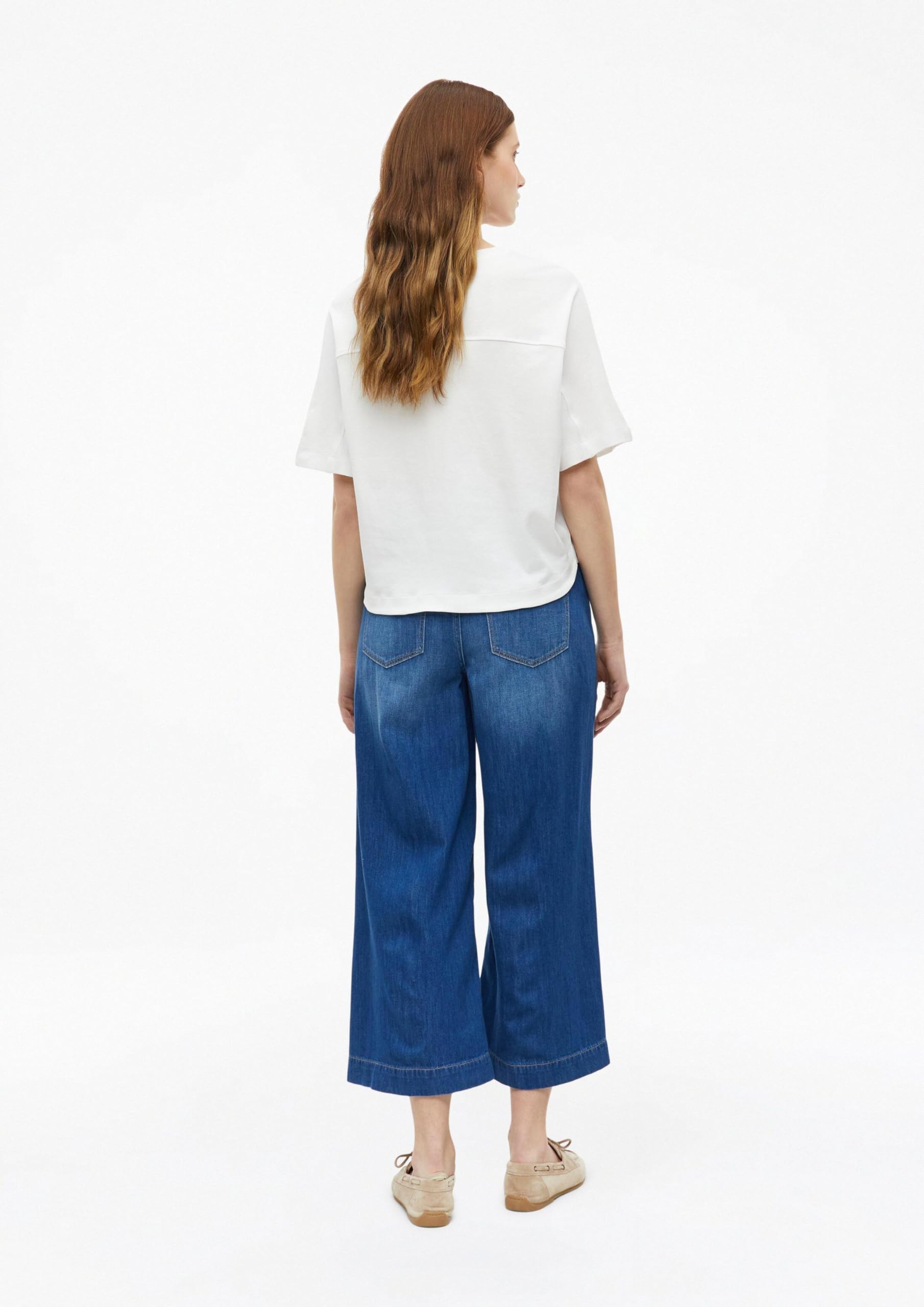 s.Oliver Damen Culotte-Jeans – High Rise, Wide Leg, 5-Pocket