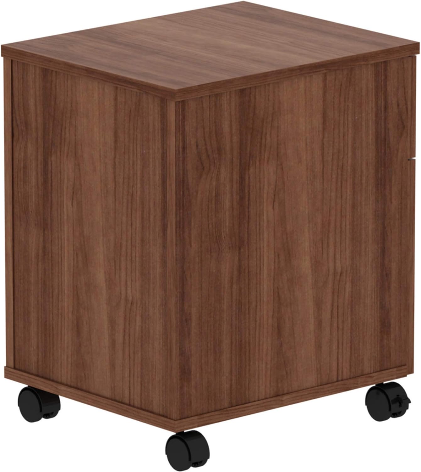 Lorell Revelance Walnut Laminate Mobile Pedestal