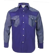 Just In Trend Flame Resistant FR Shirt - 88/12 - Western Style - Two Tone