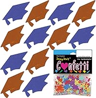 Vista 168 de Confeti Grad Cap Negro, Púrpura Combo - 2 bolsas de media onza (1 oz) (8400/8412)