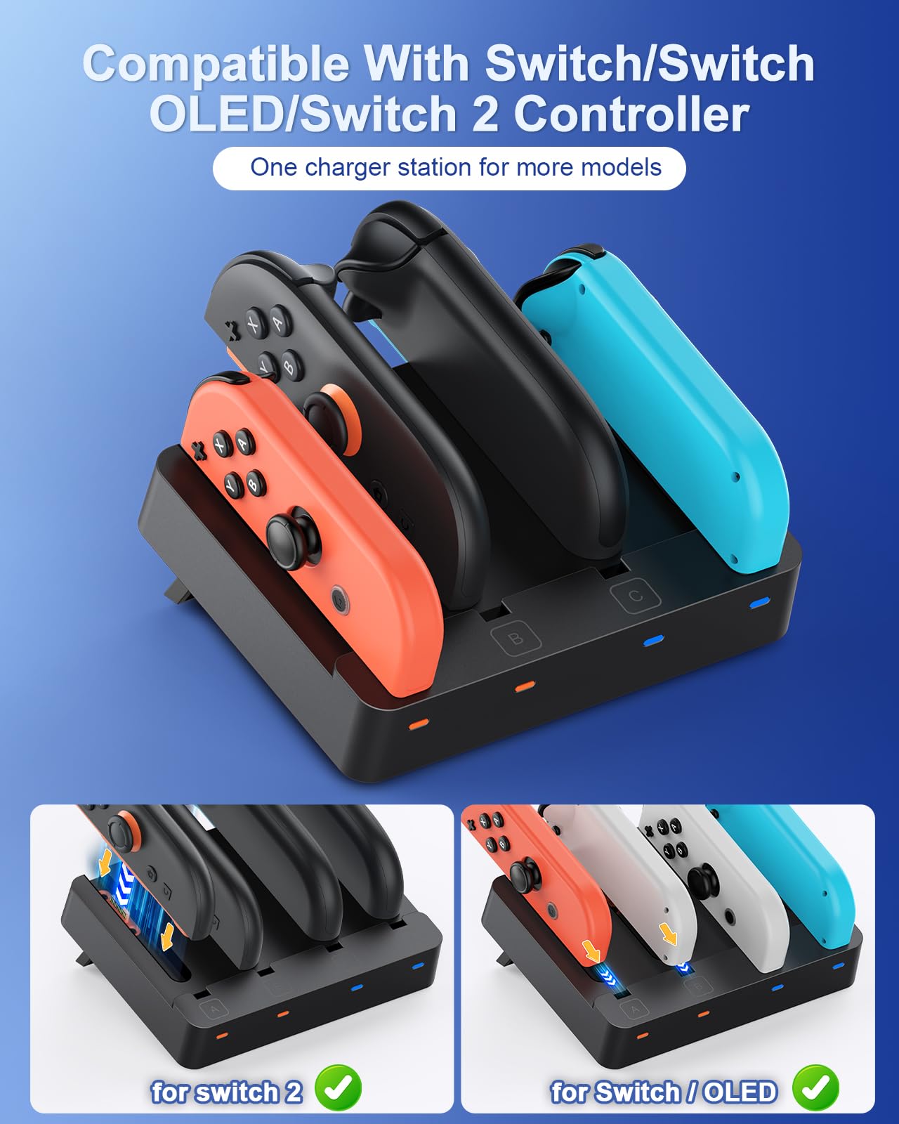 Amazon.co.jp: Nintendo Switch 2(2025)用コントローラー充電ドック