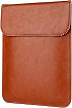 Allinside 15-16 Inch Laptop Case Compatible with MacBook Air 15 2023-2025 (M2 A2941 M3 A3114 M4 A3241)/MacBook Pro 16 2021-2024 (A2481 A2780 A2991 A3403 A33) 186), Cover Brown PU Leather