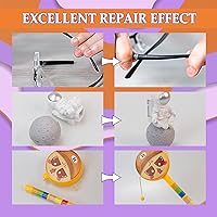 Vista 2 de Pegamento de plástico de 1.06 oz, súper pegamento para plástico, pegamento de plástico a plástico para pegar plástico y otros materiales, pegamento