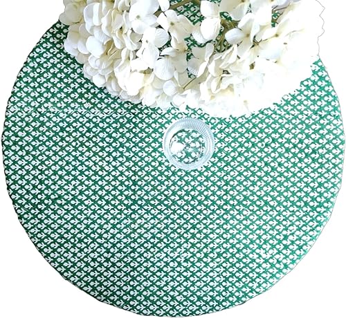 Miniatura 4 de ATOSII Mantel (verde Queen, 60 pulgadas (redondo))