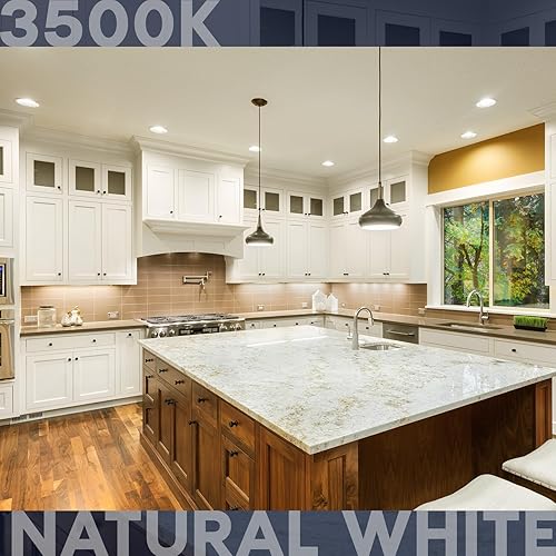 Miniatura 2 de LUXRITE Bombilla LED BR20, equivalente a 45 W, blanco natural de 3500 K, regulable, 460 lúmenes, bombilla LED R20 de 6.5 W, Energy Star,