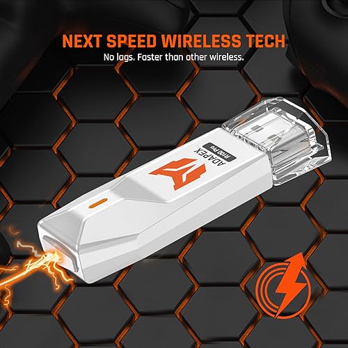 Miniatura 3 de BIGBIG WON Adaptador inalámbrico de controlador para Switch, Windows, PS4, con controlador de funciones completas soporte y latencia ultra baja,