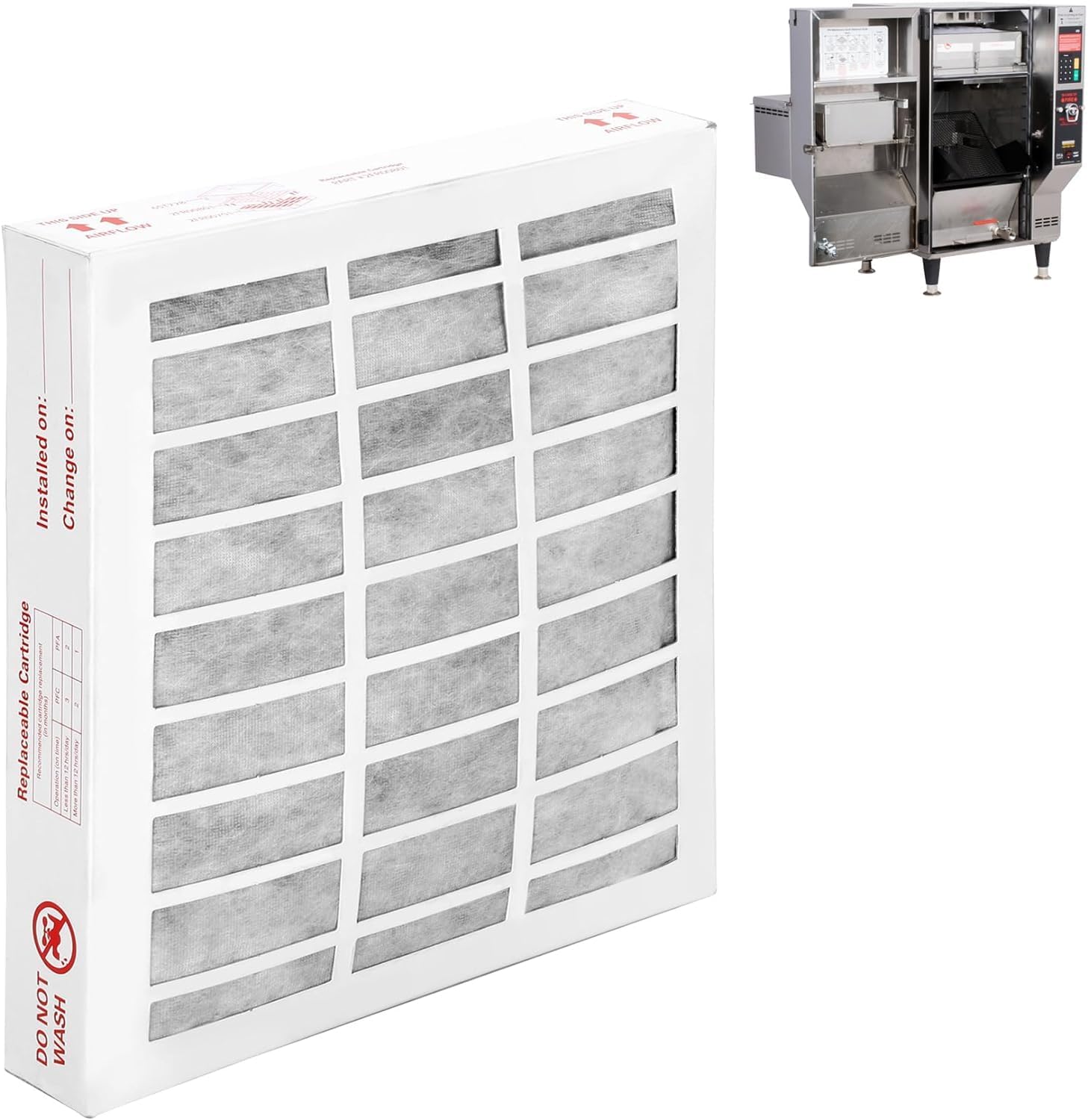 For 2FV803 83544 PFC2FV803 Perfect Fry Filter HEPA Carbon Air Filter for Perfect Fry Ventless/Hoodless Deep Fryers PFC570, PFA570, PFA720 One-Year Free Repalcement Perfect Fry Fryers Part