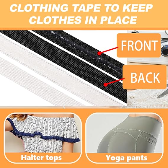 Multicolor Silicone Elastic Gripper Tape-10mm Stretch Non Slip Gripper Elastic for Garment, 5 Yards a Piece (Black)