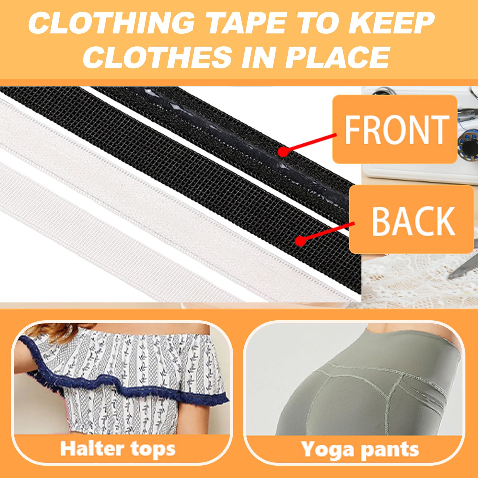 Cinta Elástica Antideslizante De Silicona 10 Yardas X 38 Mm - Para Ropa, Manualidades Y Deportes