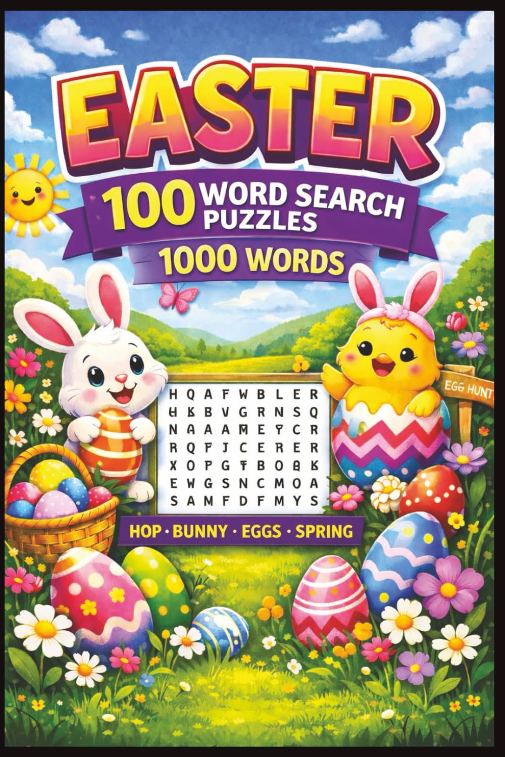 Easter Word Search Puzzle: Word Searches with Easy to Read Print about Bunny’s, Eggs, Balloons and more | 6x9 inches, 150 pages | 100 Puzzles … Gift for Vacations & Holidays