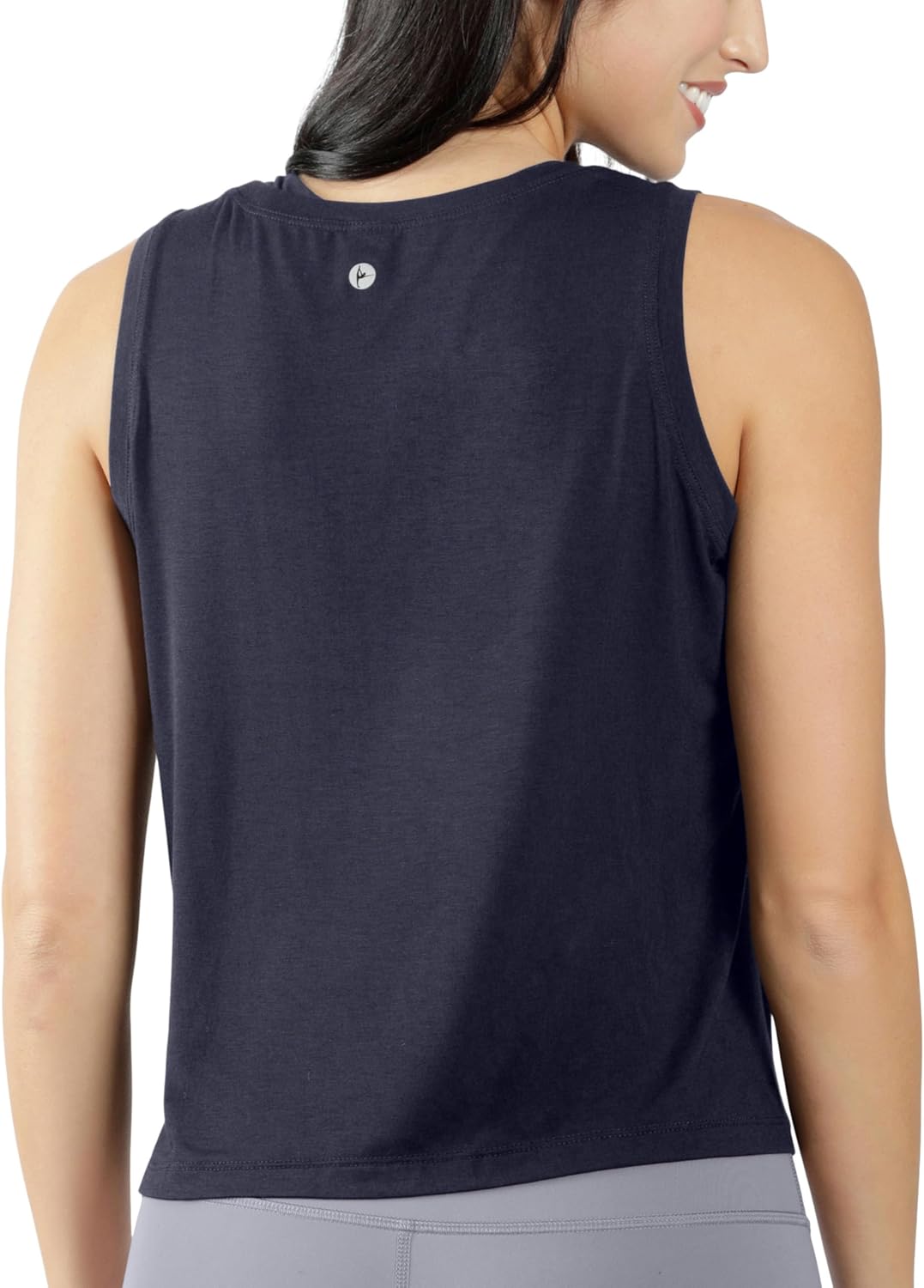 90 Degree By Reflex Women’s Workout Tank Top Sleeveless Moisture Wicking Athletic Muscle Shirt - Image 3