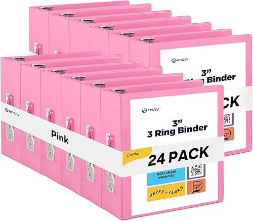 Vista 70 de Carpeta de 3 anillos de 1 pulgada, cubierta transparente de 1 pulgada con 2 bolsillos interiores, carpetas de anillos redondos de colores, en gris