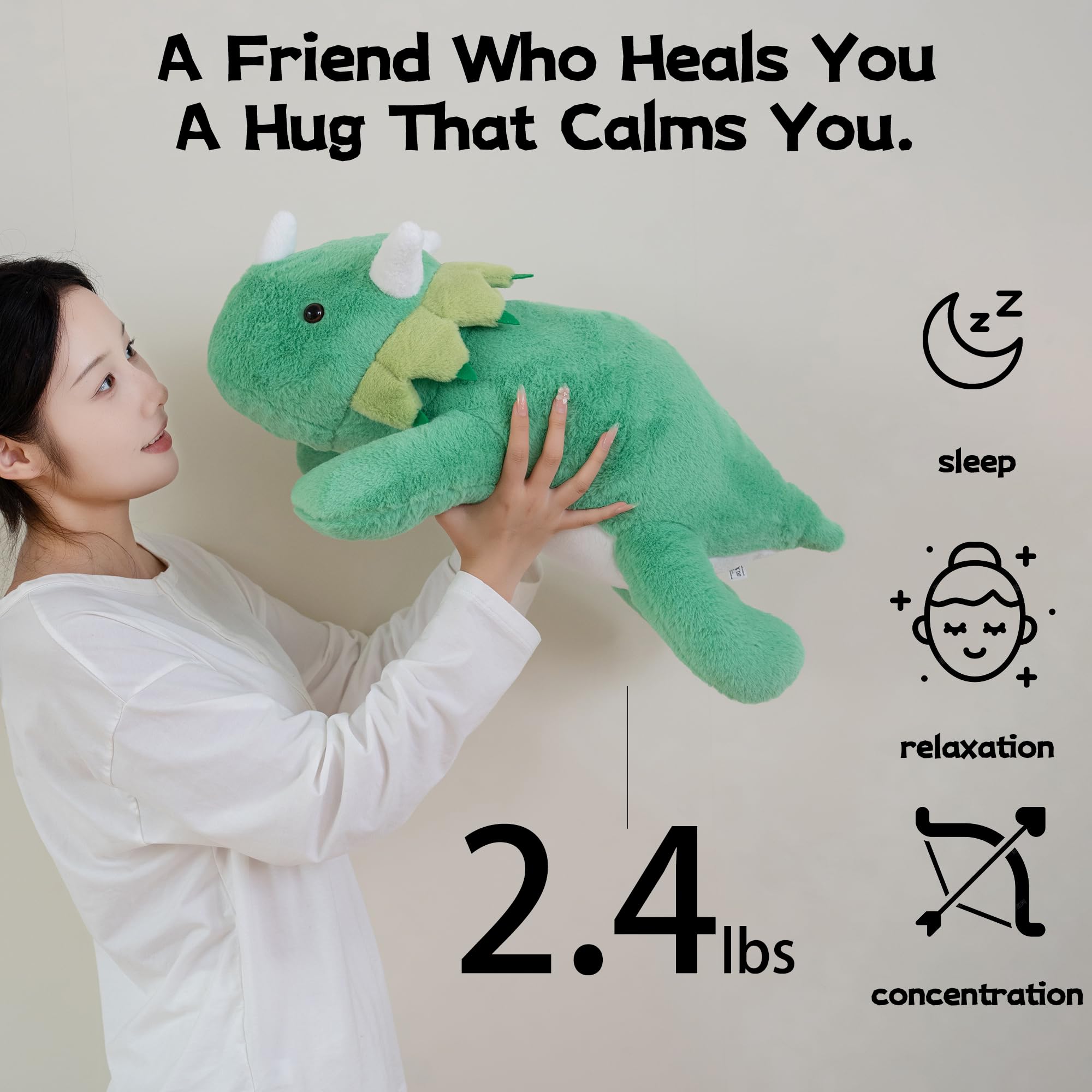 Amazon.com: Gudisi 2.4 Pounds Weighted Dinosaur Stuffed Animals