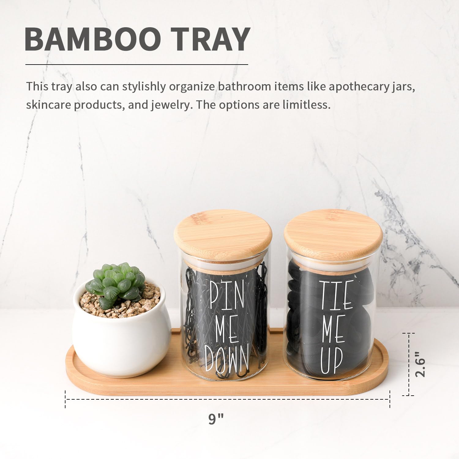 MOMEEMO Amber Duschspender-Set, enthält 3 extra Dicke PET-Kunststoffflaschen mit Bambus-Pumpen, Shampoo- und Conditioner-Spender für die Dusche, perfekt für Moderne Badezimmerdekor. (Bernstein)