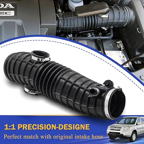 Miniatura 3 de Tubo de manguera de admisión de aire con abrazaderas para Honda Pilot 2006-2008 3.5L 17228-RYP-A00
