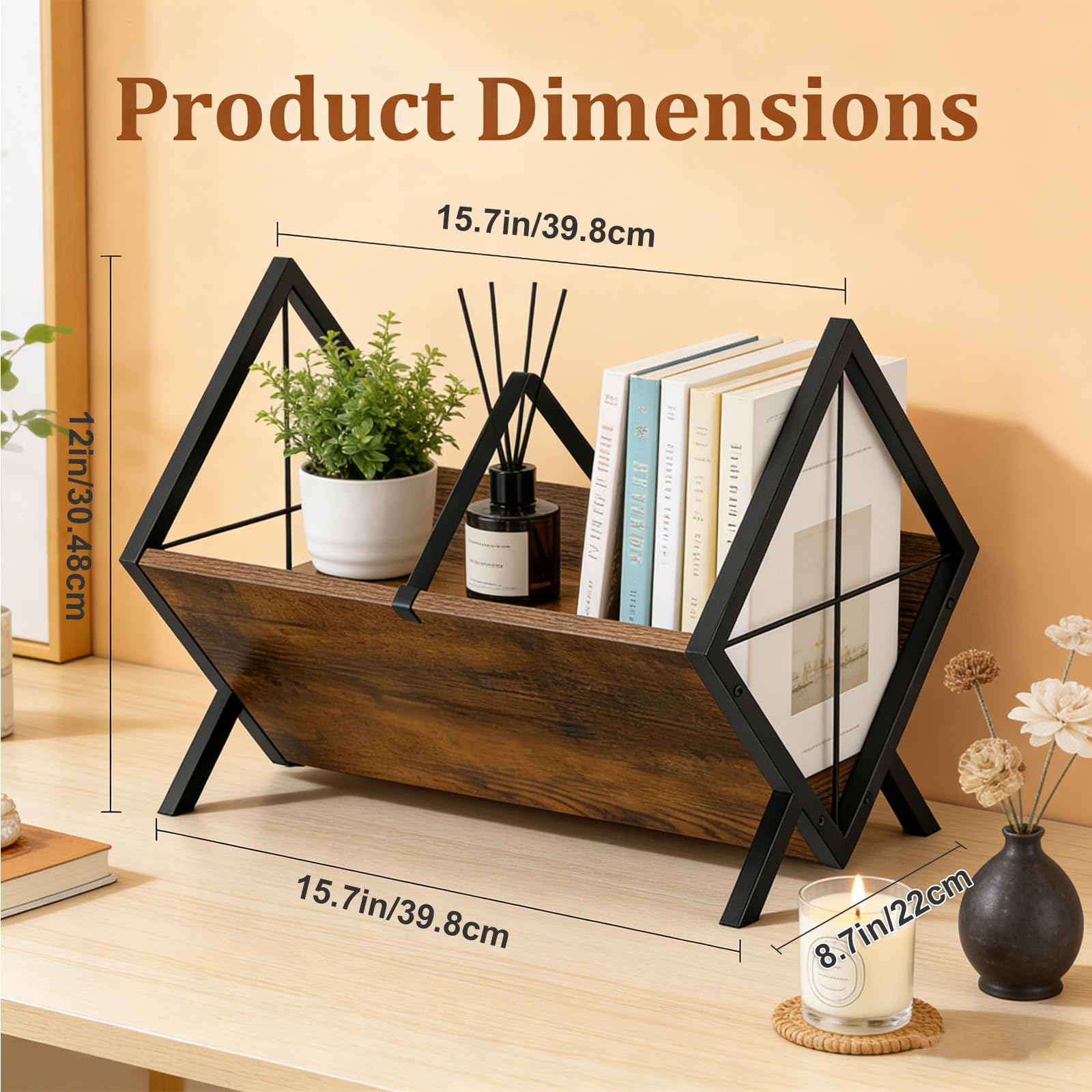 Contenitore per Dischi in Vinile per 80-100 LP, 40x35x35cm | Legno MDF e PVC, Per Vinili e Riviste, Divisori Regolabili, Coperchio Incluso, Nero