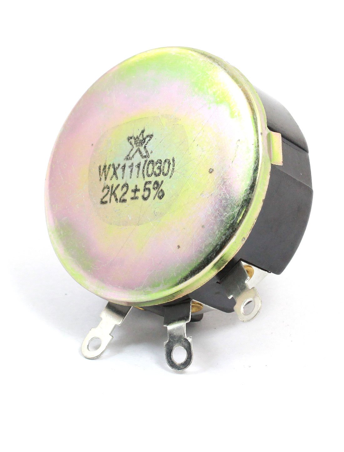 Aexit Full Size Variable Resistors 2.2K Ohm 3W Wire Wound Potentiometer Pot 42mm Potentiometers Body Diameter