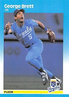 1987 Fleer Glossy #366 George Brett Kansas City Royals