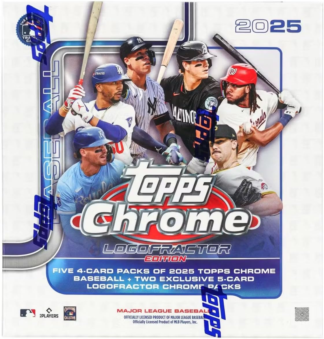 2025 Topps Chrome Logofractor Baseball box (7 pks/bx > 5 Topps Chrome & 2 Topps Chrome Logofractor)