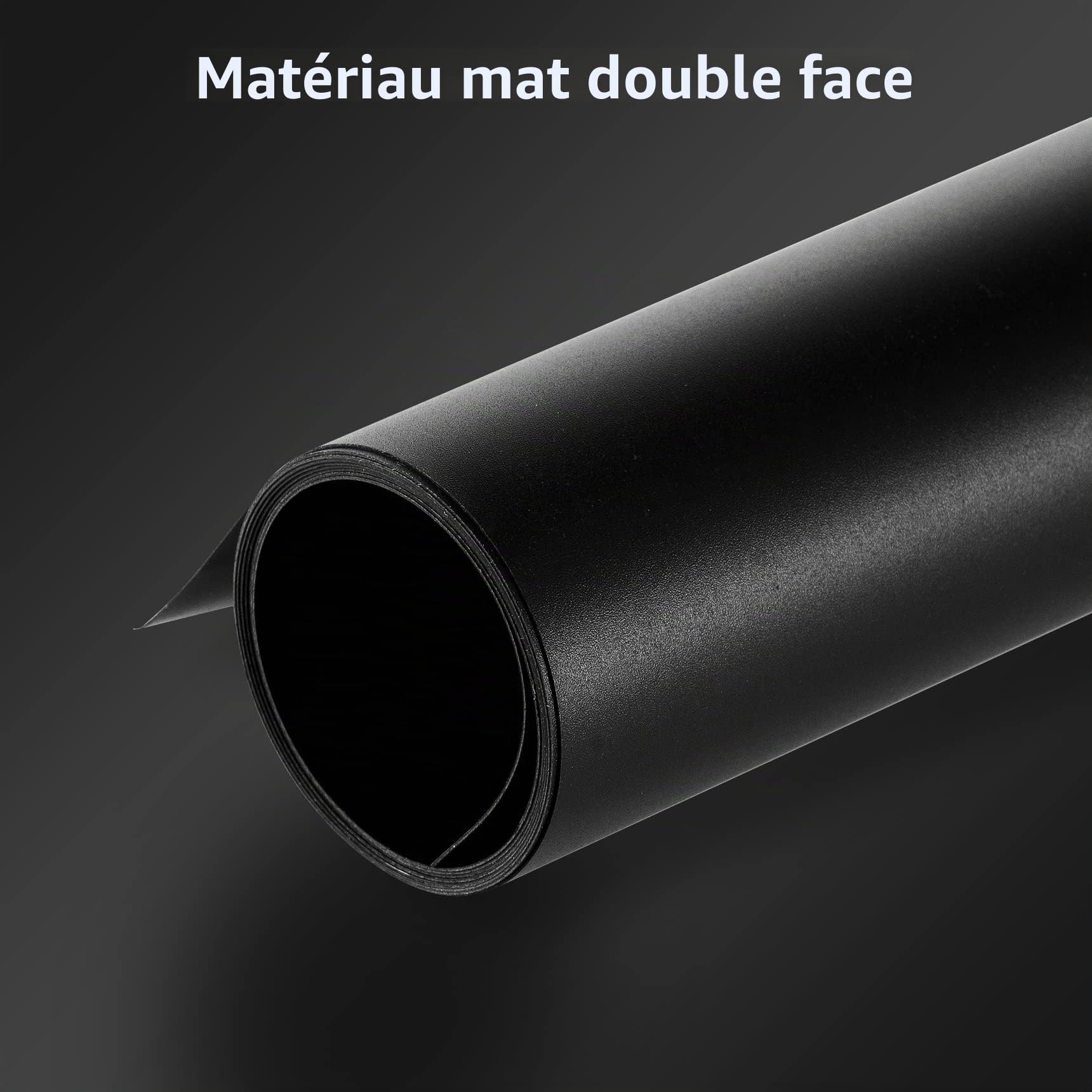 Selens Rouleau de film d'aluminium mat 30,48 cm x 7,62 m - Noir - Pour photographie - Pour masquer les fuites de lumière