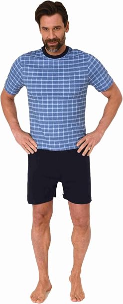Normann Care Tuta Da Uomo Maniche Corte Con Cerniere - Abbigliamento Per Cure E Demenza (Lavabile A 60°)
