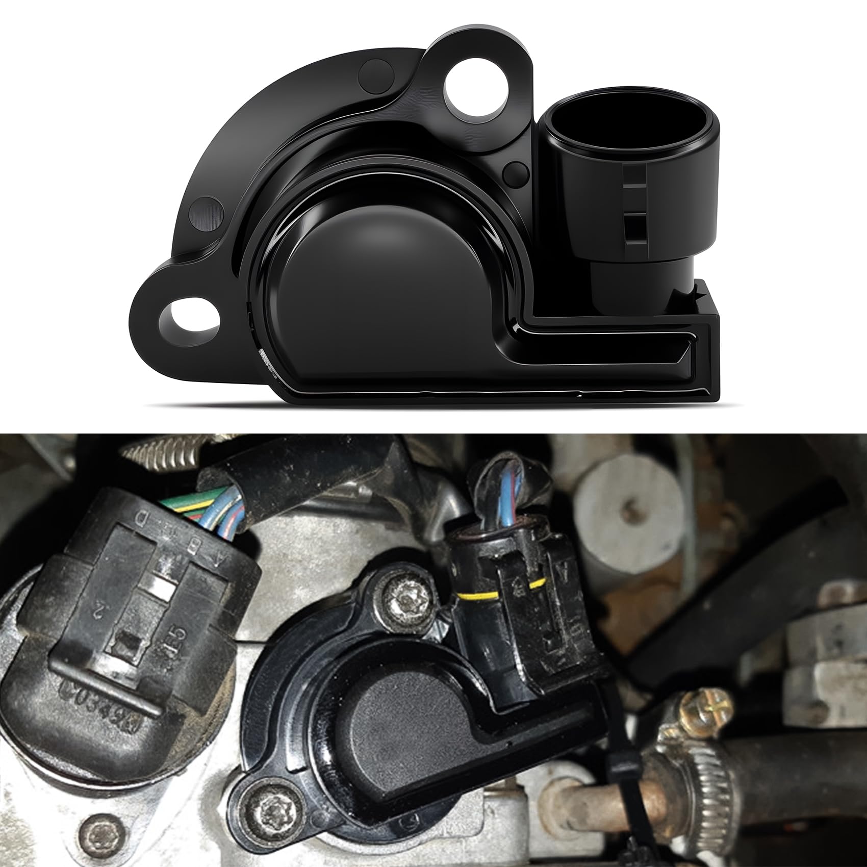 Throttle Position Sensor TPS, Throttle Body Sensor, TPS Accelerator Pedal Fuel Idle Control Valve Sensors, Gas Engine Accessories for Chevy Buick Daewoo, Replace OEM#17087400 17088026 17111815-image-32