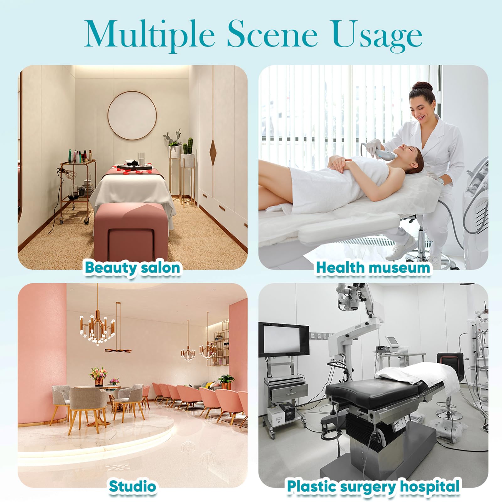 6 in 1 Macchina per la bellezza con acqua Macchina facciale di ossigeno e idrogeno professionale, macchina spa e display a LEDper uso domestico, salone e spa